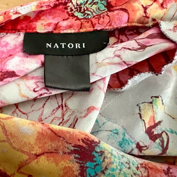 NATORI WOMENS LOUNGEWEAR, PINK MULTICOLORED FLORAL, size large
, - Picture 9 of 10